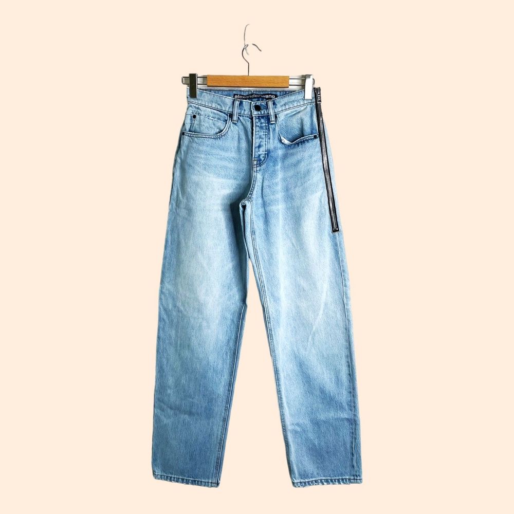 Alexander Wang Contra Zip Loose Jeans